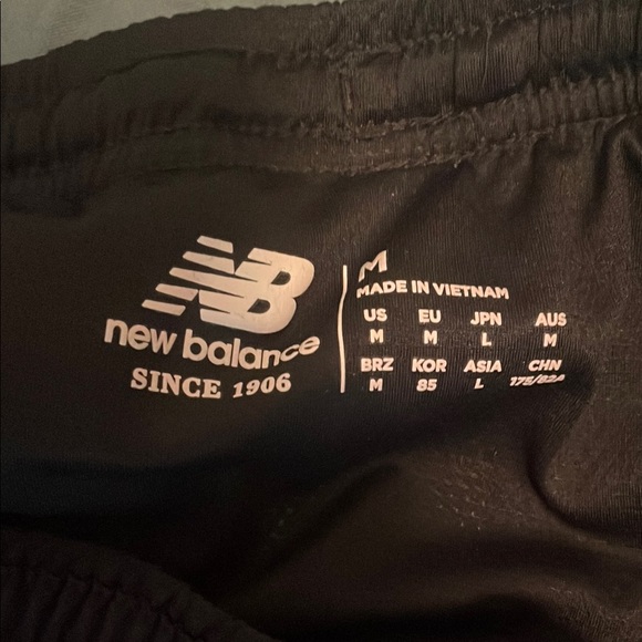 New Balance Black Athletic Shorts Lightweight Performance - Picture 5 of 5